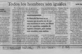 Todos los hombres son iguales  [artículo] Javier Aspurúa