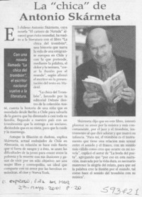 La "chica" de Antonio Skármeta  [artículo]