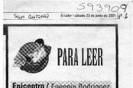 Epicentro, Eugenio Rodríguez  [artículo]