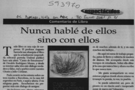 Nunca hablé de ellos sino con ellos  [artículo] Gabriel Castro Rodríguez