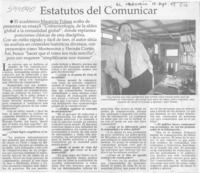 Estatutos del comunicar  [artículo]