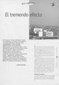 El tremendo efecto  [artículo] Sandra Bustos