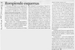 Rompiendo esquemas  [artículo]