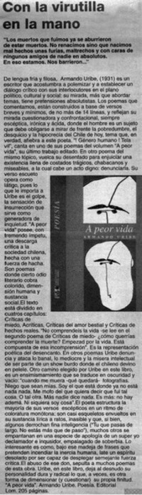 Con la virutilla en la mano