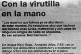 Con la virutilla en la mano