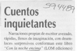 Cuentos inquietantes  [artículo] Antonio J. Salgado