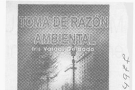 Toma de razón ambiental  [artículo]