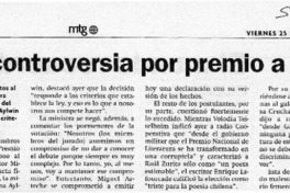 Sigue controversia por premio a Zurita  [artículo] Sebastián Urzúa