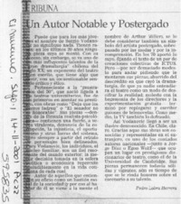 Un autor notable y postergado  [artículo] Pedro Labra Herrera