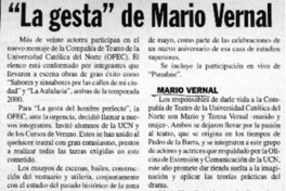 "La gesta" de Mario Vernal  [artículo]
