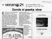 Donde el poeta vive  [artículo] A. O. M.