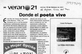 Donde el poeta vive  [artículo] A. O. M.