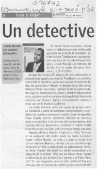 Un detective tras Neruda  [artículo]