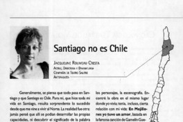 Santiago no es Chile  [artículo]