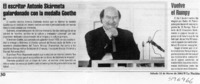 El escritor Antonio Skármeta galardonado con la medalla Goethe  [artículo]