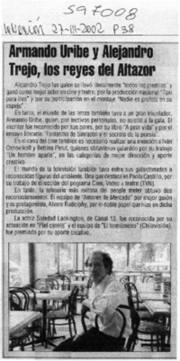 Armando Uribe y Alejandro Trejo, los reyes del Altazor