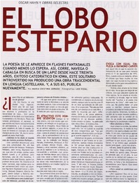 El lobo estepario : [entrevistas]