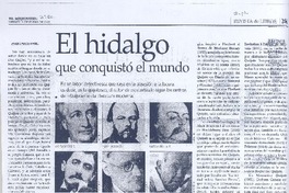 El hidalgo que conquistó el mundo