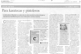 Para karatecas y pistoleros