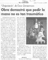 Obra demostró que pedir la mano no es tan traumático