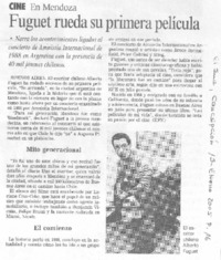 Fuguet rueda su primera película