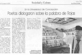 Poetas dialogaron sobre la palabra de Rojas