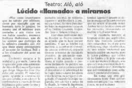 Lúcido "llamado" a mirarnos