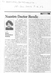 Nuestro doctor Rendic