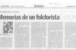 Memorias de un folklorista