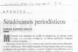 Seudónimos periodísticos