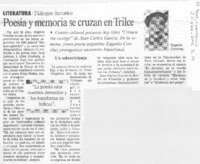 Poesía y memoria se cruzan en Trilce