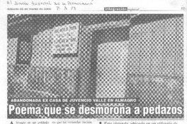 Poema que se desmorona a pedazos