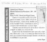 Memorias de mis putas tristes