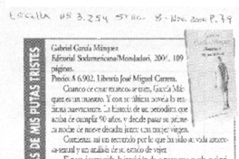 Memorias de mis putas tristes