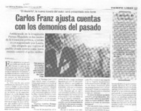 Carlos Franz ajusta cuentas con los demonios del pasado [entrevista]