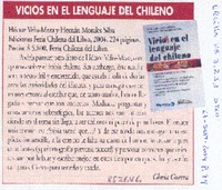 Vicios en el lenguaje del chileno