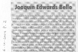 Joaquín Edwards Bello