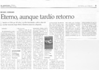 Eterno, aunque tardío retorno