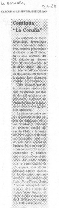 continúa "La Coruña"