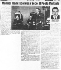 Manuel Francisco Mesa Seco: El poeta múltiple