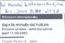 Bajo la mirada del halcón