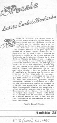 Lalita Curbelo Barberán