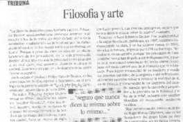 Filosofía y arte