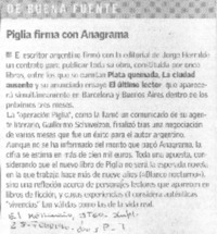 Piglia firma con Anagrama