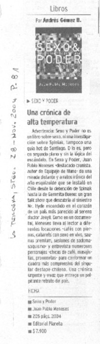 Una crónica de alta temperatura