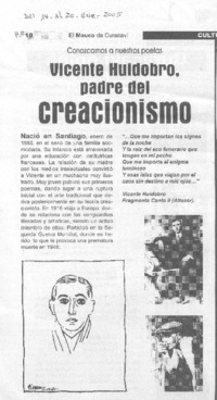 Vicente Huidobro padre del creacionismo