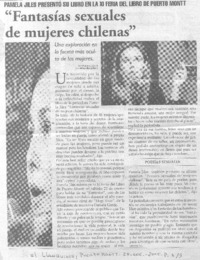 "Fantasías sexuales de mujeres chilenas"