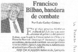 Francisco Bilbao, bandera de combate
