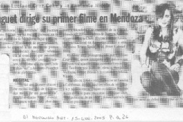 Fuguet dirige su primer filme en Mendoza