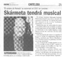 Skármeta tendrá musical